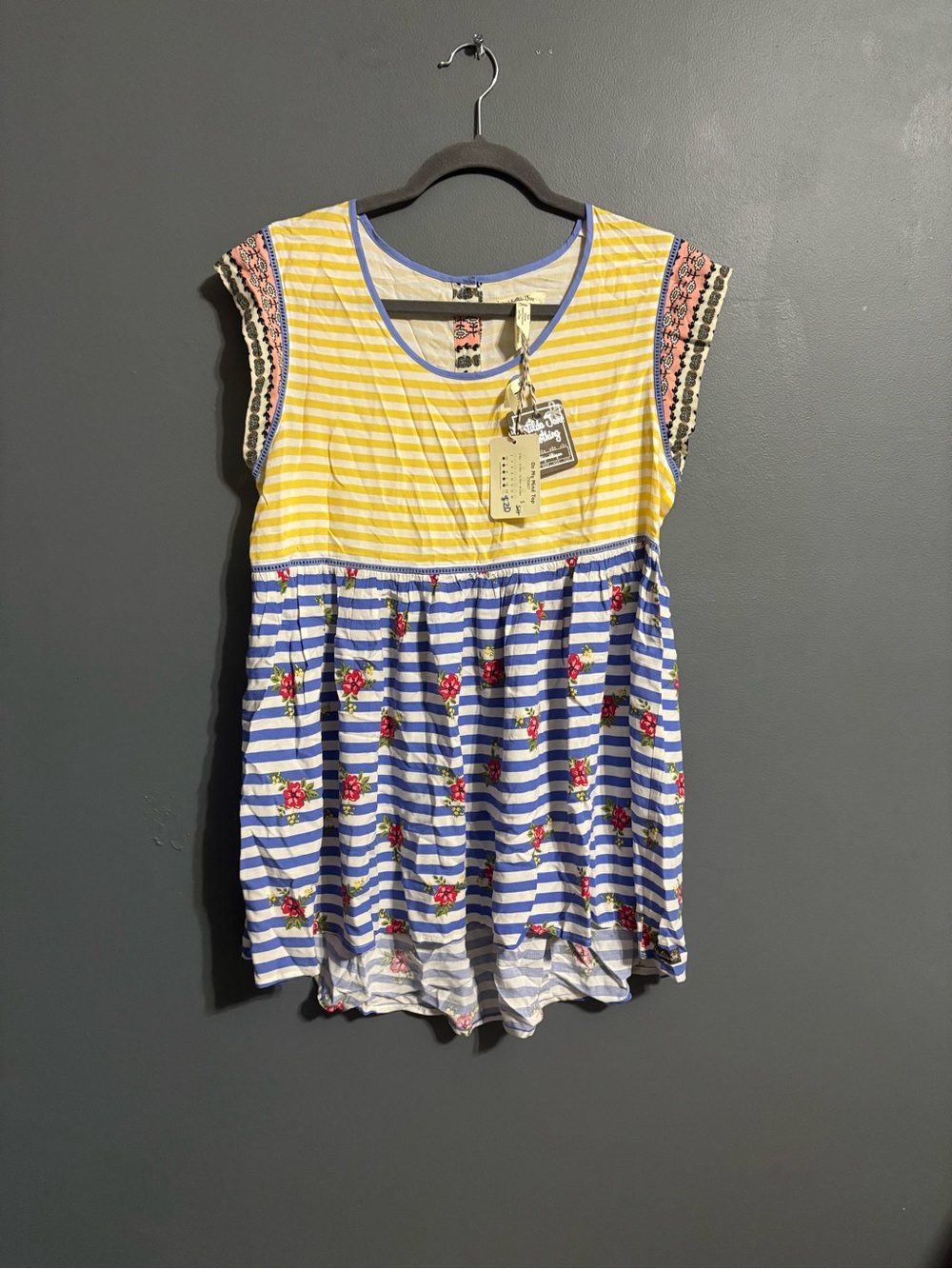 NWT Matilda Jane striped&paisley retro fairy cottagecore folksy blouse women’s M